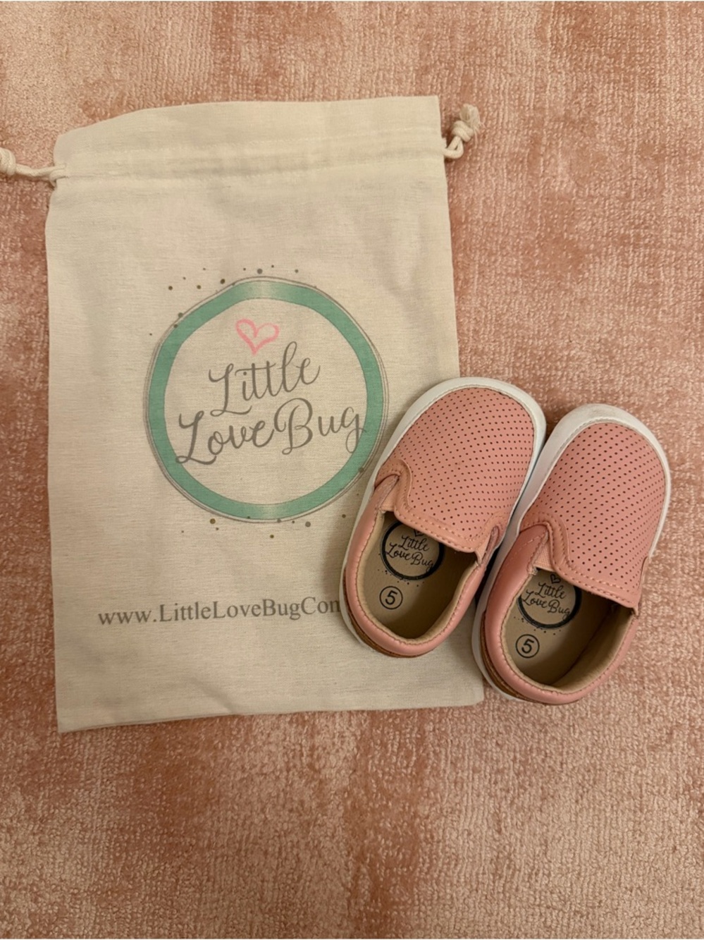 Little Love Bug Quinn Shoes in Pink Size 5
